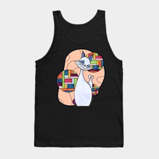 Calm and Happy Kitty Tank Top